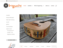 Tablet Screenshot of iriguchiukuleles.com